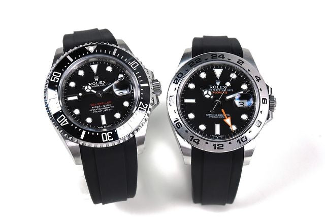 Rolex Explorer with black strap