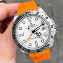 Rolex Explorer ll with black - red -white - orange strap