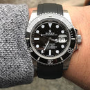 Rolex blue submariner with blue strap