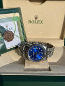 Rolex Datejust with blue dial