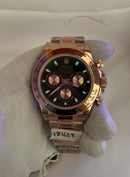 Best Replica Rolex Daytona rosegold - brown with black dial Cosmograph 1:1 Doublete ETÁ