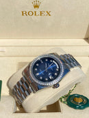 Rolex Day date blue dial with diamonds 36 mm Iced Out
