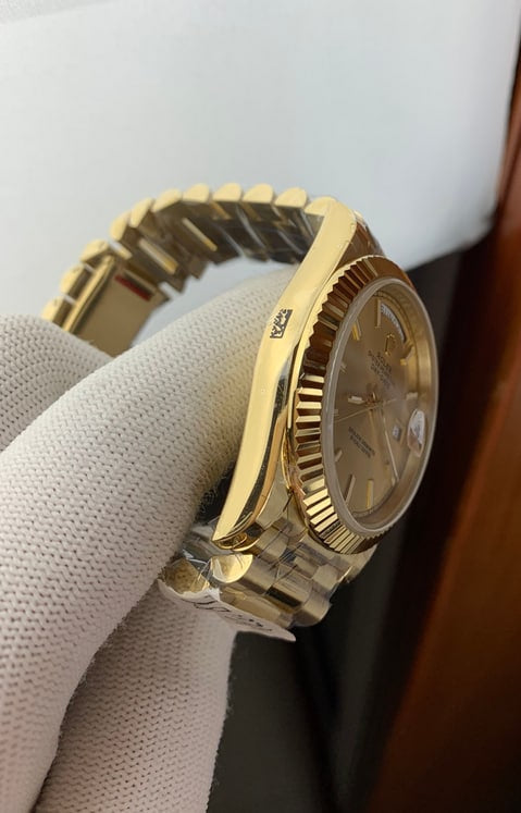 Daydate romano gold with dial 3135 1:1 Doublete ETÁ super clone