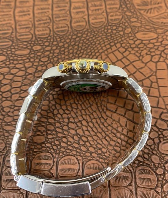 Best Replica Rolex Daytona two tone gold with white dialCosmograph 1:1 Doublete ETÁ