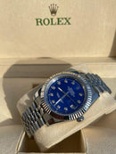 Rolex Datejust with blue dial