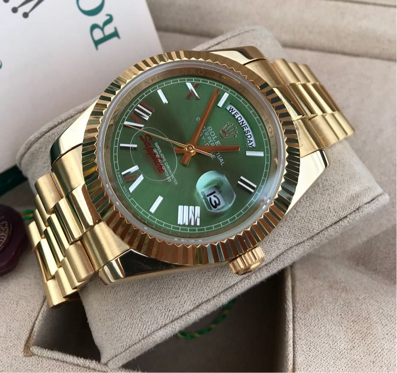 Rolex Daydate green hulk