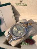 Datejust bicolour model bling bling