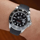 Rolex red sea dweller with black strap
