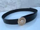 Versace black with metallic medusa sign grey colour