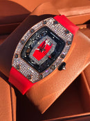 Richard Mille Jasper Diamond Dial on Red Iced Out