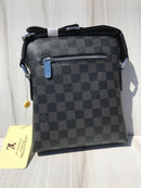 LV black shoulder bag L V