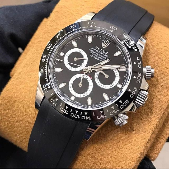 Rolex Black Daytona with black strap