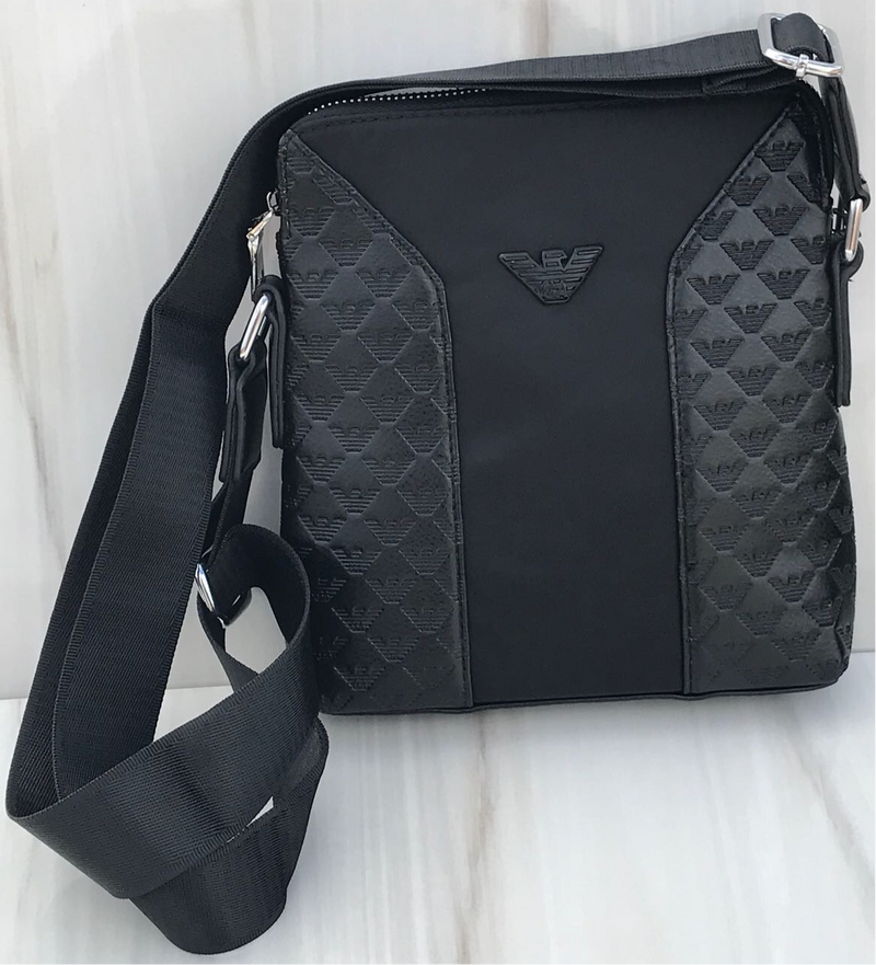 Armani full black Standard shoulder bag