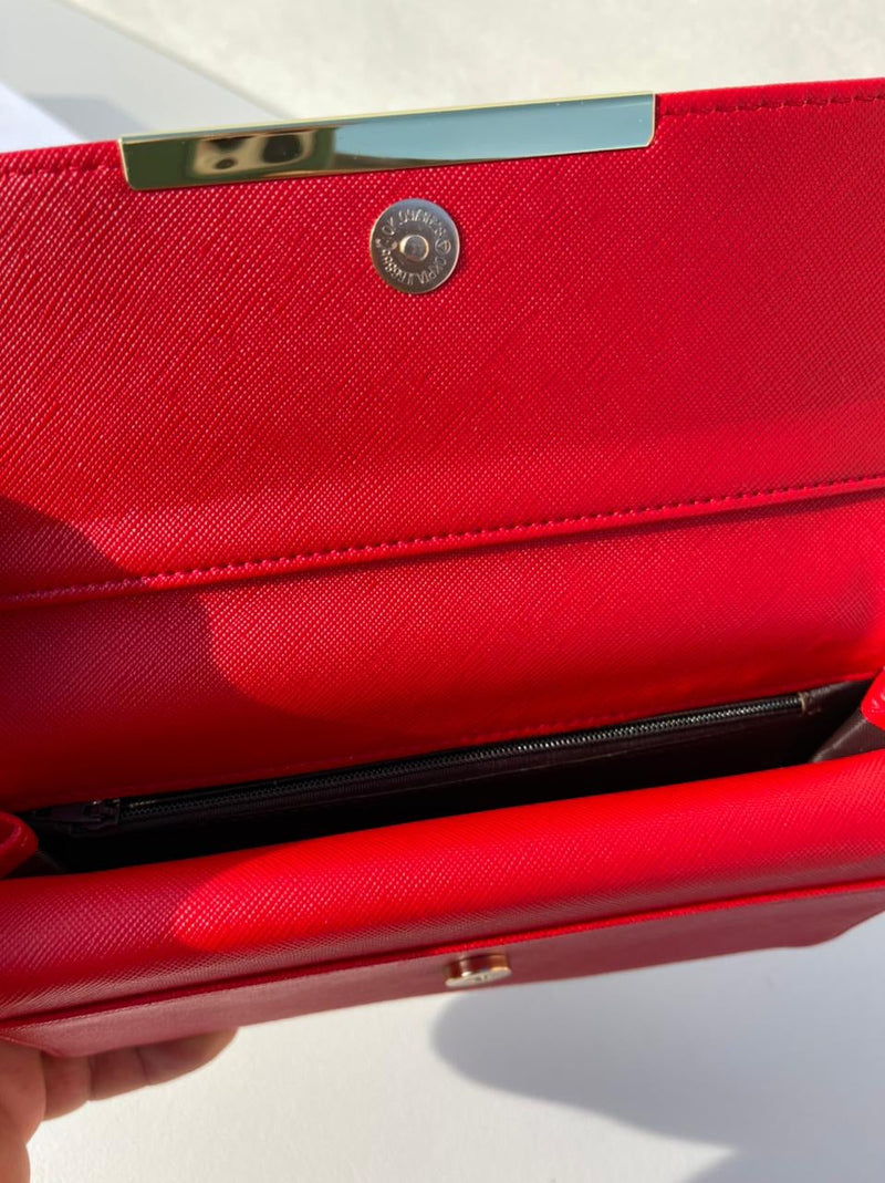 Louis Vuitton brown Wallet for classy women with red color
