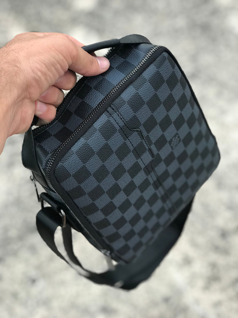 LV black shoulder bag