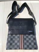 LV black shoulder bag L V