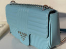 Prada new trendy baby blue leather model women’s bag