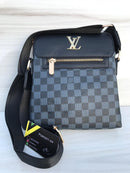 LV black shoulder bag L V