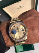 Rolex Daydate 40 mm gold with diamonds Iced Out