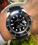 Rolex blue submariner with blue strap