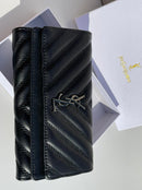 YLS new trendy black leather model women’s wallet