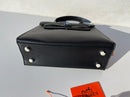 Hermes Barkley middle version black colour women school and travel bag