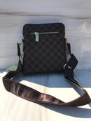 LV brown shoulder bag with brown line