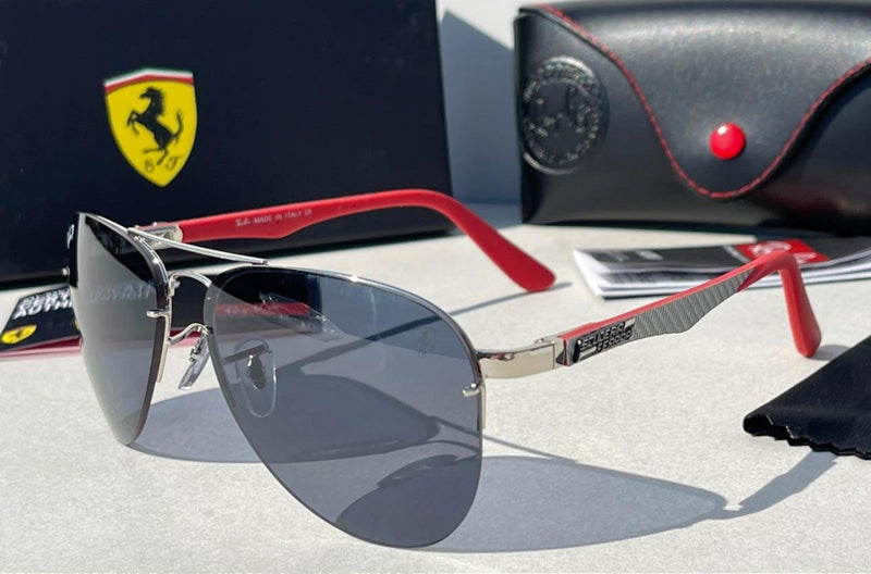 RAY BAN polaroid new la-ferrari model red & blue color