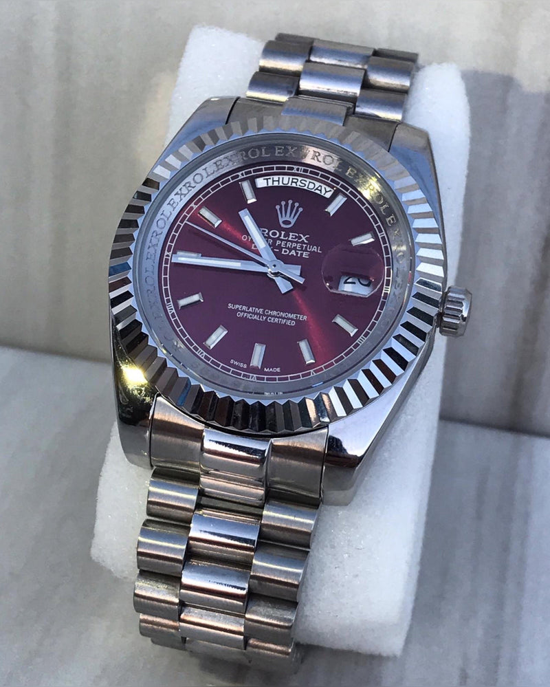 Rolex Daydate red dial