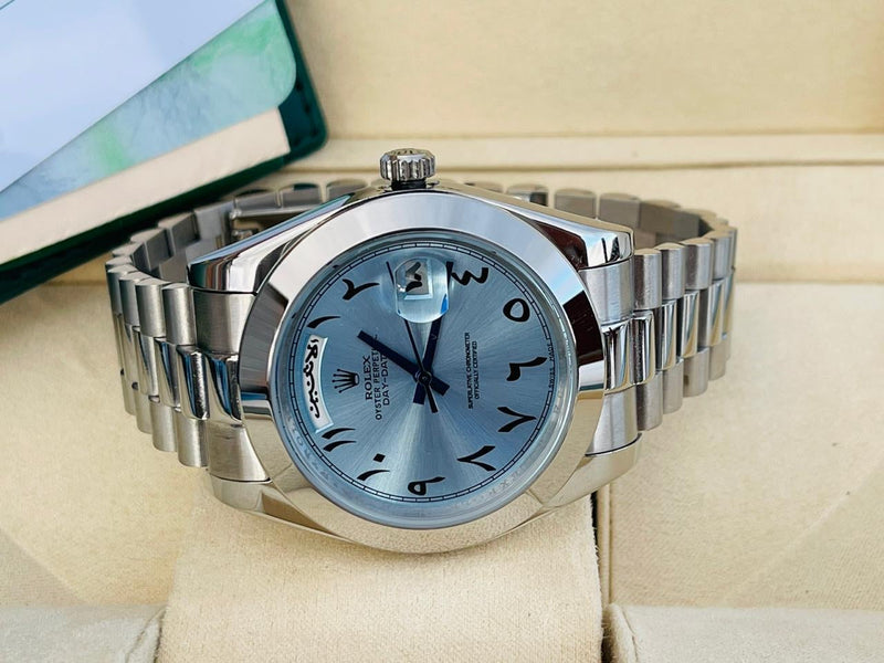 Rolex Daydate blue new Arabic version