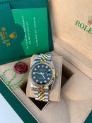 Ladies Rolex Daydate Bicolor with green dial