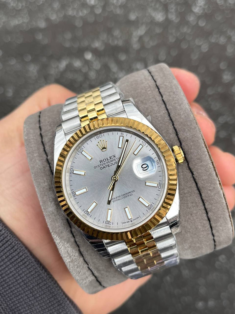 Best Replica Datejust white bicolore rhodium dial 41 mm jubile