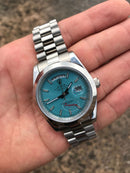 Rolex Daydate with blue light dial