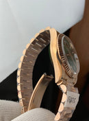 Daydate rose gold with green dial 3135 1:1 Doublete ETÁ super clone