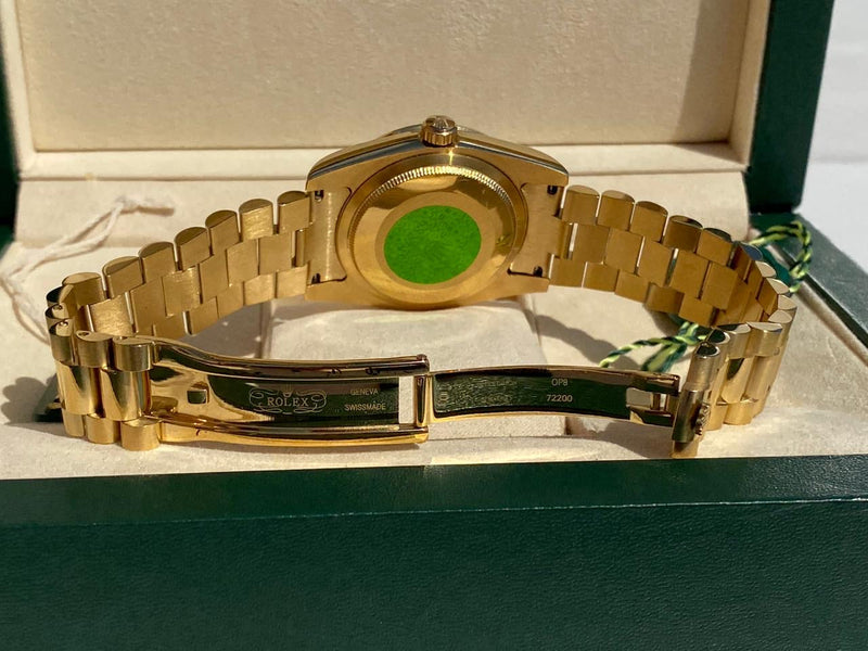 Rolex Day date green/hulk dial with diamonds 36 mm Iced Out