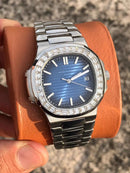 Patek Philippe Nautilus Blue diamonds