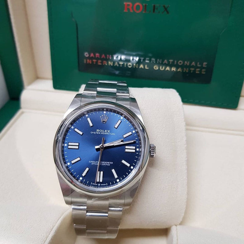 Best Replica Datejust blue dial 41 mm mirror