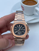 Best Replica Patek Philippe Nautilius Brown with black field thin case Super clone (with orders)