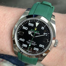 Rolex Ouester submariner with green strap