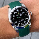 Rolex Ouester submariner with green strap