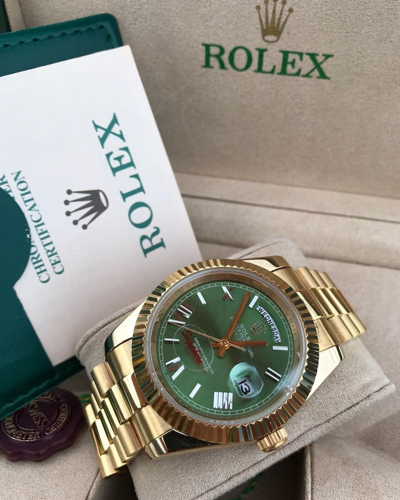 Rolex Daydate green hulk