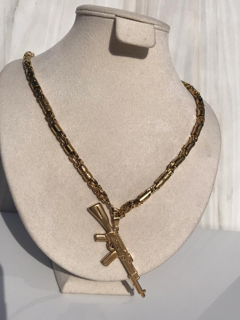 Full standard Gold color AK47 Necklaces