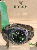Rolex Daydate with green dial
