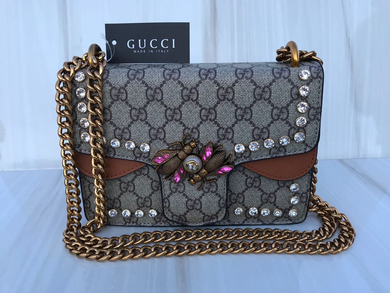 GG mixed green colour bling bling women casual and work bag