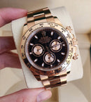 Best Replica  Rolex Daytona black / rose Gold