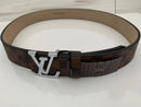 LV INITIALES BELT grey natural colour