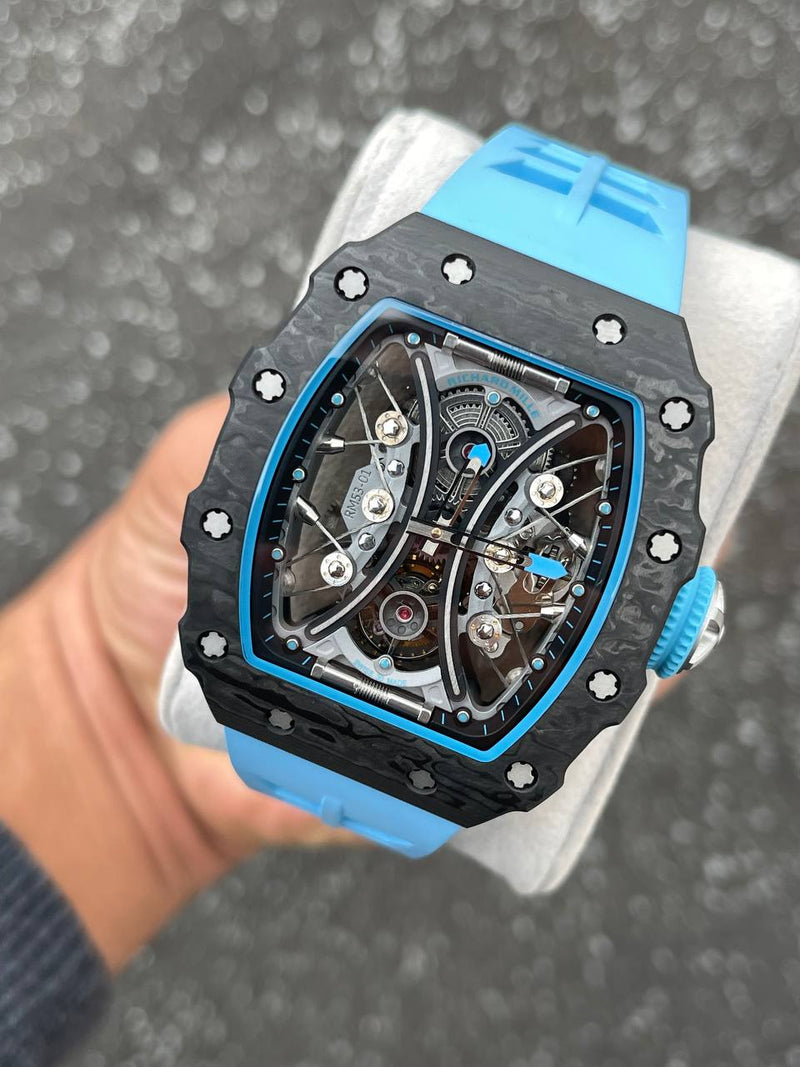 Best Replica Richard Mille Tourbillon Pablo Mac Donough blue light