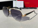 Gold Panthere De Cartier shape lll Sunglasses