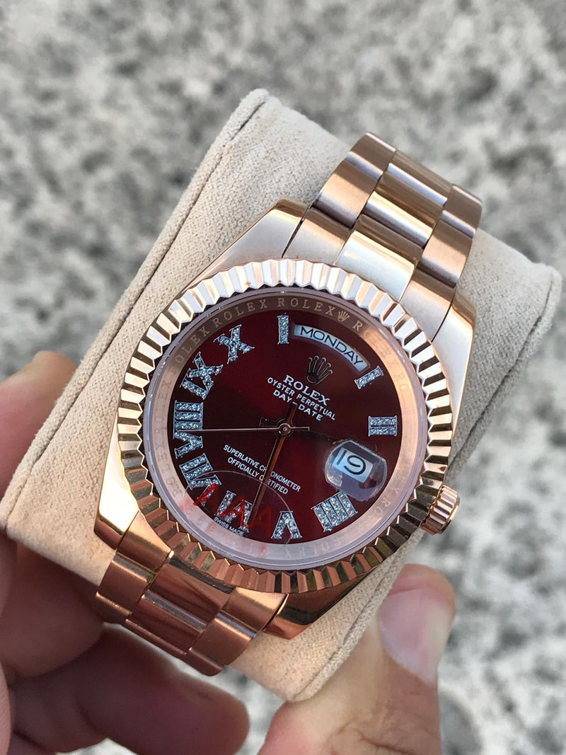 Rolex Daydate with romano jewels