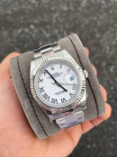 Best Replica Rolex Datejust white romano field